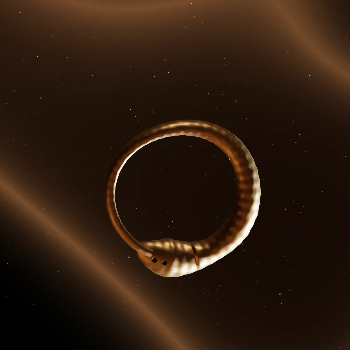 Oroboros — die Schlange, die sich in den Schwanz beißt